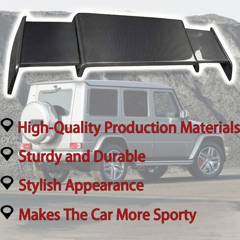 Rear Roof Spoiler Compatible with Mercedes Benz G Class W463 W464 Wagon G63 1990-2024 Brabus Style Rear Roof Window Spoiler Wing ABS Carbon Fiber Style in Kuwait
