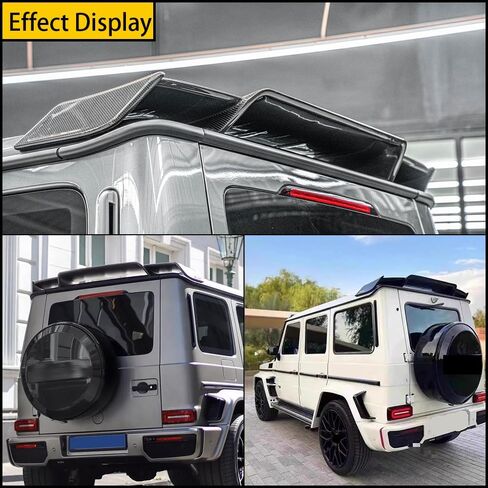 Rear Roof Spoiler Compatible with Mercedes Benz G Class W463 W464 Wagon G63 1990-2024 Brabus Style Rear Roof Window Spoiler Wing ABS Carbon Fiber Style in Kuwait