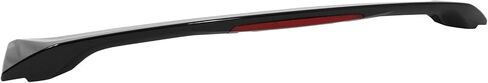 IKON MOTORSPORTS, Trunk Spoiler Compatible with 2006-2011 Honda Civic 8th Gen Sedan 4-Door, Si Style Painted #NH731P Crystal Black Pearl ABS Rear Trunk Lid Spoiler Wing Lip with 3rd Brake LED Light in Saudi Arabia