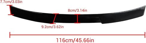YOUGERCAR Rear Roof Top Trunk Spoiler Fit for 2018 2019 2020 2021 2022 Honda Accord Window Roof Spoiler Wing Spoiler ABS Gloss Black in Saudi Arabia