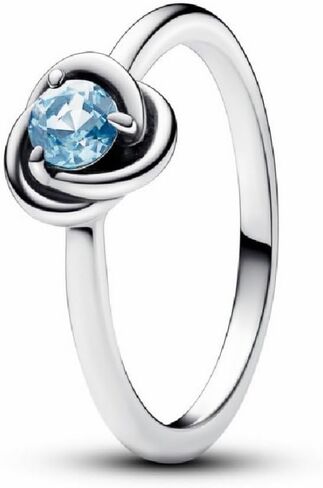 PANDORA March Birthstone Eternity Circle Ring in Saudi Arabia