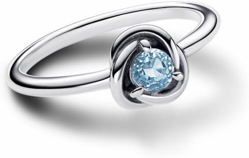 PANDORA March Birthstone Eternity Circle Ring in Saudi Arabia