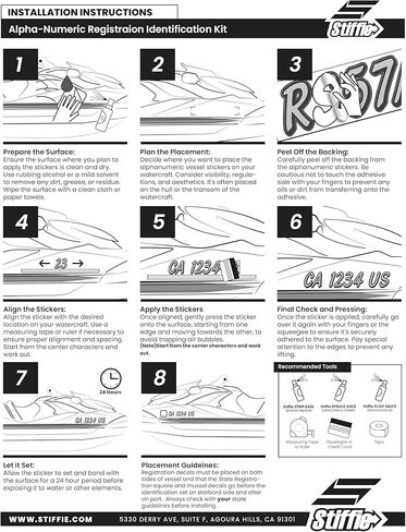 STIFFIE Waveline Orange/Black 3 Inch Alpha Numeric Registration Identification Numbers Letters Stickers Decals for Marine Boats & Personal Watercraft Jet Ski Sea-Doo in Kuwait