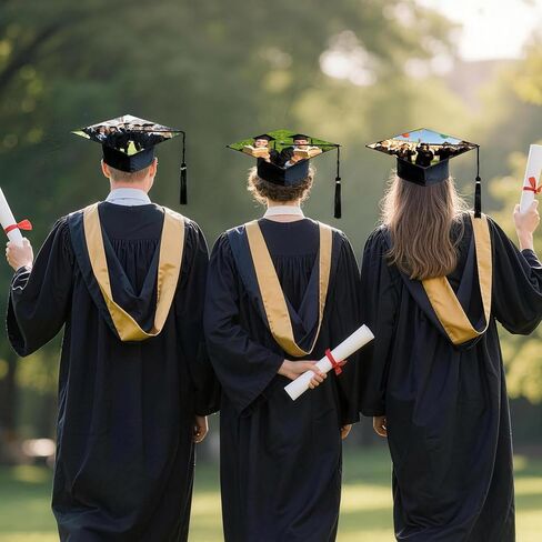 6 Pcs Sublimation Blanks for Graduation Cap Grad Decorations, 9.3" x 9.3" Blank White Graduation Grad Cap Topper, 2026 Graduation Gifts Accessories in Kuwait