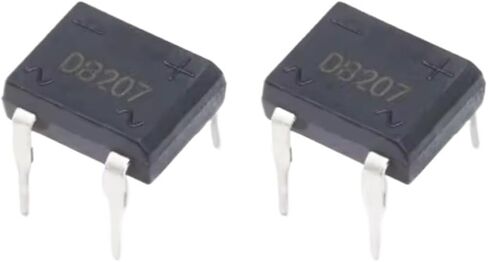 20PCS DB207 Bridge Rectifier DIP4 1000V 2A DB207S Power Diode Rectifiers Electronic Components IC in Saudi Arabia