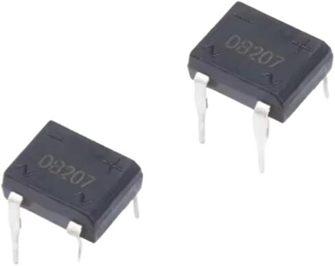 20PCS DB207 Bridge Rectifier DIP4 1000V 2A DB207S Power Diode Rectifiers Electronic Components IC in Saudi Arabia