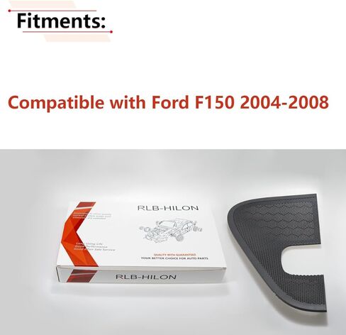 غطاء لوحة شبكة مكبر صوت للباب الأمامي الأيسر من RLB-HILON متوافق مع Ford F150 2004 2005 2006 2007 2008 Year، لون رمادي فلينت in Saudi Arabia