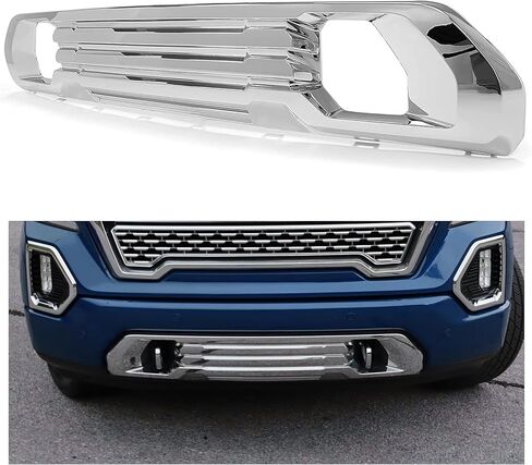 KUAFU Front Bumper Lower Grille Plate Compatible with 2019-2021 GMC Sierra 1500 AT4/Denali Replace for 84176747 Lower Bumper Filler Chrome in Saudi Arabia