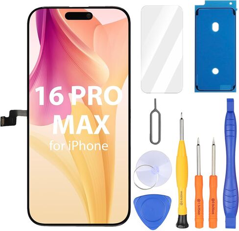 Screen Replacement for iPhone Xs Max, 6.5-inch FHD Display and Touch Digitizer Full Assembly (Face ID, 3D Touch, True Tone) in Saudi Arabia