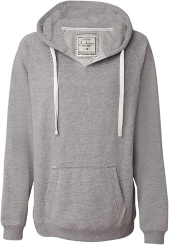 J. America Ladies' Hooded Sweatshirt 8836 - Large - Oxford in Kuwait