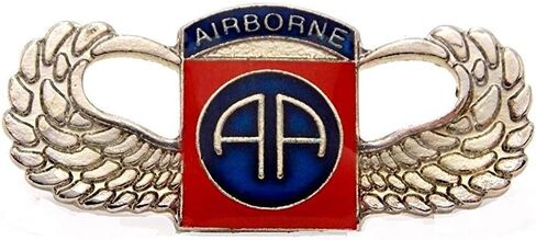 الجيش الأمريكي 82 فرقة محمولة جوا أجنحة طية صدر السترة قبعة دبوس هدية عسكرية PPM049 in Kuwait