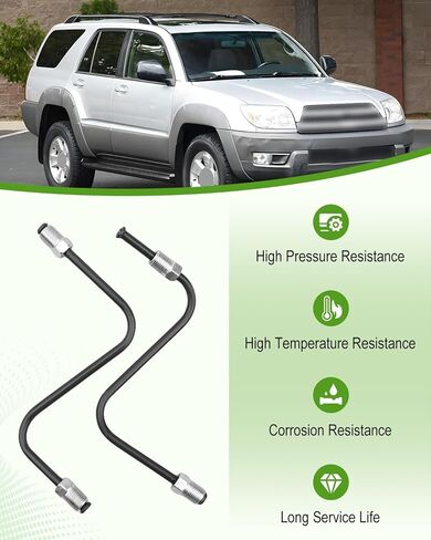 1 Pair Front Brake Tube Caliper to Flex Hose Fit for Toyota 4Runner 2003-2009 FJ Cruiser 2007-2010 Lexus GX470 4.7 2003-2009#47314-35320 47316-35280 in Saudi Arabia