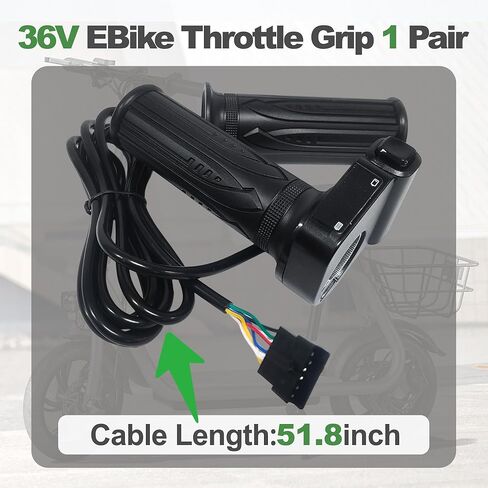 KH-DX 36V E-Bike Throttle Grip with LCD Display & Cruise Control - Compatible with Jetson Bolt Pro/JX10, Atlas, Ancheer, DYU D3F/D2F/C3/C4 (250W) in Kuwait