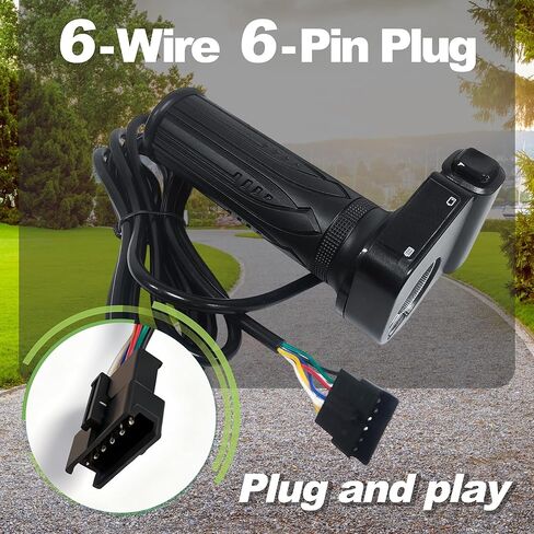 KH-DX 36V E-Bike Throttle Grip with LCD Display & Cruise Control - Compatible with Jetson Bolt Pro/JX10, Atlas, Ancheer, DYU D3F/D2F/C3/C4 (250W) in Kuwait