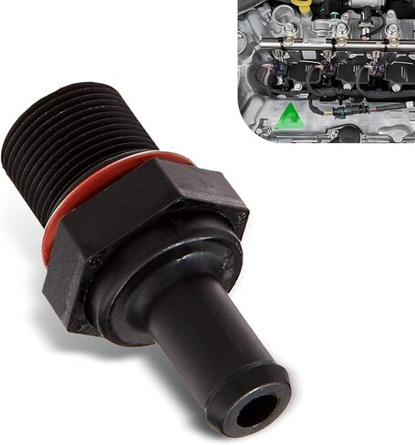 Positive Crankcase Ventilation Control Valve, Engine One-way PCV Valve Replacement, OE #267402G000 26740-2G000, Compatible with Accord Nissan Mitsubishi JAC Chery Big Dipper Hyundai (Black) in Kuwait