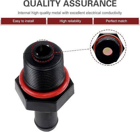 Positive Crankcase Ventilation Control Valve, Engine One-way PCV Valve Replacement, OE #267402G000 26740-2G000, Compatible with Accord Nissan Mitsubishi JAC Chery Big Dipper Hyundai (Black) in Kuwait