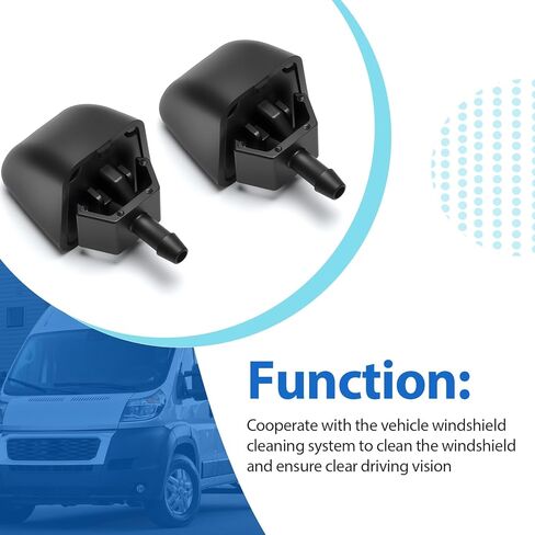 Windshield Washer Nozzle Fits for 2014-2022 Ram ProMaster 1500 2500 3500 Replaces 5PN18JXWAA 5PN18JXWAB 60935999 53273360 Driver and Passenger Side in Saudi Arabia