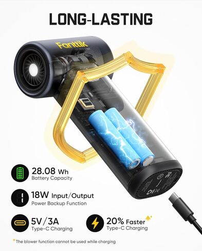 منفضة هواء كهربائية Fanttik B11 Pro Max، محرك بدون فرشاة 150000 دورة في الدقيقة، منفضة هواء مضغوط، 100 تروس قابلة للتعديل، معزز بنقرة واحدة، بطارية قابلة لإعادة الشحن 28.08 وات في الساعة، منفضة كهربائية للكمبيوتر الشخصي والسيارة والمنزل in Kuwait