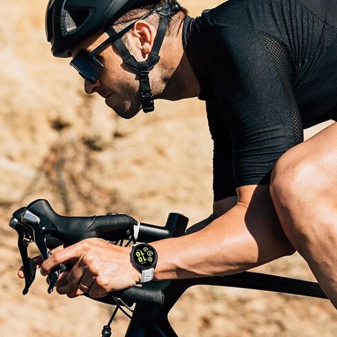 أحزمة ساعة من السيليكون لـ Garmin Forerunner 165/55/570-42 مم/245/645، Vivoactive 6/5/3، 20 مم سريعة الإصدار، قطعتان من حزام استبدال المطاط الناعم لنمط Vivomove/Luxe/HR/Sport للنساء والرجال in Kuwait