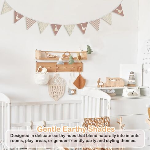 Nursery Wall Art Decor,Goose Nursery Decor,Vintage Floral Goose Pennant Banner Flags,Nursery Banner Flags for Baby Boy Room Playroom Boho Birthday Tea Party Decor in Saudi Arabia