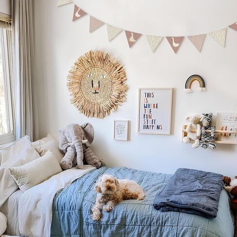 Nursery Wall Art Decor,Goose Nursery Decor,Vintage Floral Goose Pennant Banner Flags,Nursery Banner Flags for Baby Boy Room Playroom Boho Birthday Tea Party Decor in Saudi Arabia