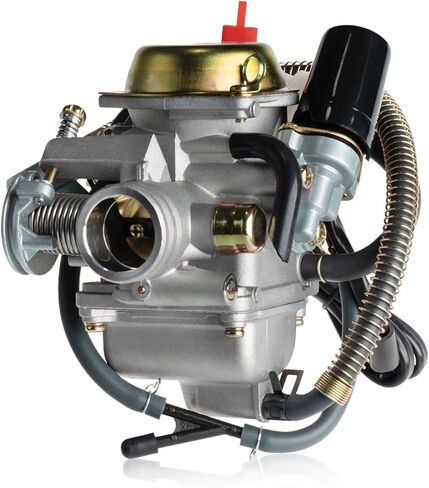 مكربن ​​GY6 24 مم لمحركات 125cc 150cc رباعية الأشواط، متوافق مع 152QMJ 157QMI دراجة نارية سكوتر ATV Go Kart، PD24J Carb in Kuwait
