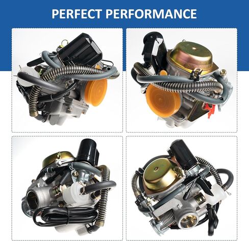 مكربن ​​GY6 24 مم لمحركات 125cc 150cc رباعية الأشواط، متوافق مع 152QMJ 157QMI دراجة نارية سكوتر ATV Go Kart، PD24J Carb in Kuwait