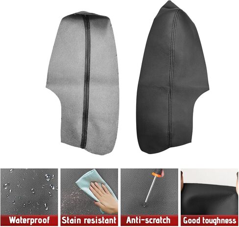 Compatible with Front Door Panels Armrest Cover for Honda CRV 2017-2025 Leather Left & Right Front Door Armrest Trim with Installation Tool 2PCS Black (Leather Only) in Saudi Arabia