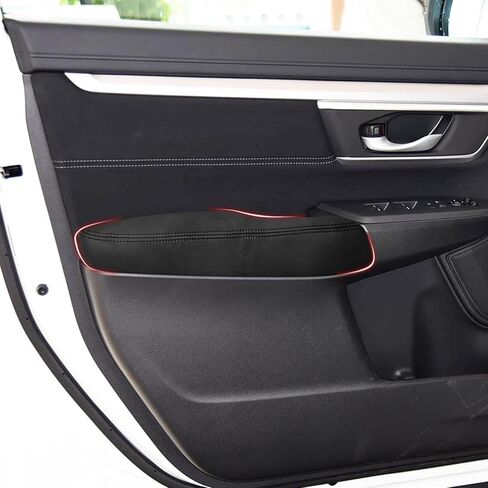 Compatible with Front Door Panels Armrest Cover for Honda CRV 2017-2025 Leather Left & Right Front Door Armrest Trim with Installation Tool 2PCS Black (Leather Only) in Saudi Arabia