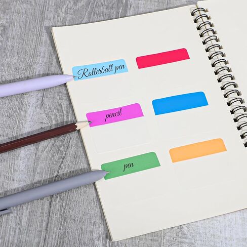 400Pcs Tabs 2'' Sticky Tabs, Colored Writable Repositionable File Tab Flags Index Tab Self Adhesive Reading Divider Sticker for Books Notebooks Binders File Folders (20 Sets) in Saudi Arabia