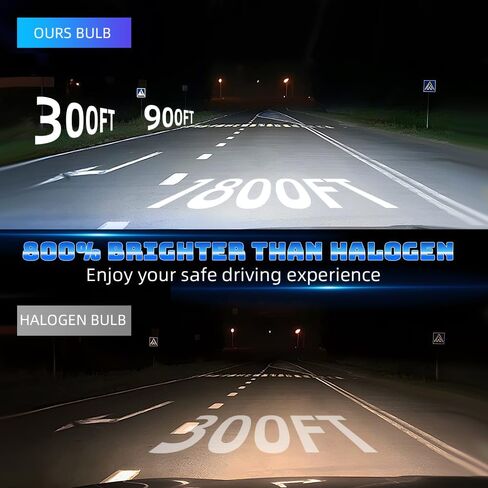 For Ford Expedition 2007 2008 2009 2010 2011 2012 2013 2014 Light Bulbs combo,9008 Hi-Low Beam 9145 Fog Light Bulbs,6000K White,800% Brighter Lightness,Plug and Play,60,000+ Hours Lifespan(Pack of 4) in Kuwait