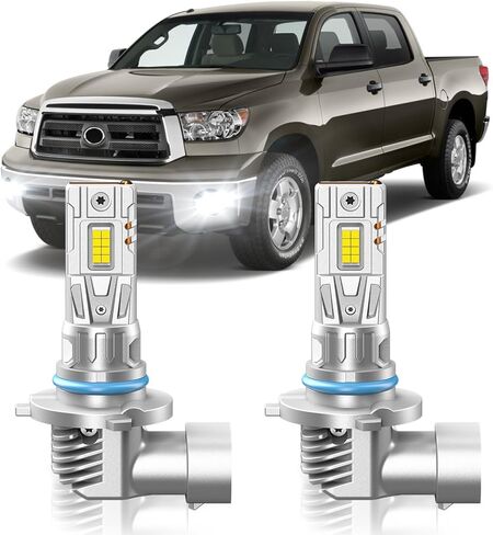 مناسب لمصابيح الضباب Toyota Tundra 2014-2021 أو DRL، 6000K أبيض بارد 700% سطوع، حقيقي 1:1 حجم التوصيل والتشغيل، حزمة من 2 in Kuwait