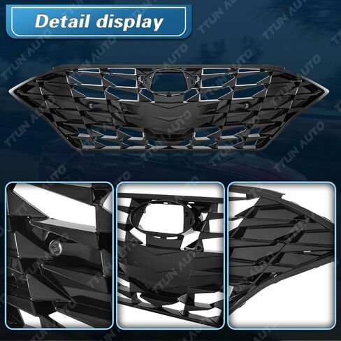 Compatible with 2020-2023 Hyundai Sonata Limited/SEL Front Bumper Grille Sports Edition Frong center,86351-L0400(With Sensor Hole Without Camera Hole) in Kuwait