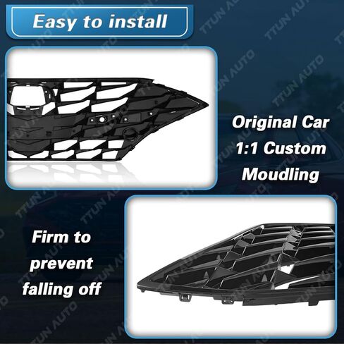 Compatible with 2020-2023 Hyundai Sonata Limited/SEL Front Bumper Grille Sports Edition Frong center,86351-L0400(With Sensor Hole Without Camera Hole) in Kuwait