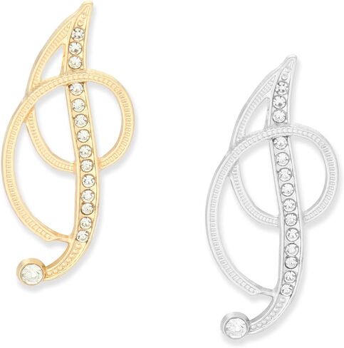 Alphabet Brooch Set, Zinc Alloy Initial Pin, Silver and Gold, 2-Piece, Contemporary Style, 1.96 Inches in Saudi Arabia