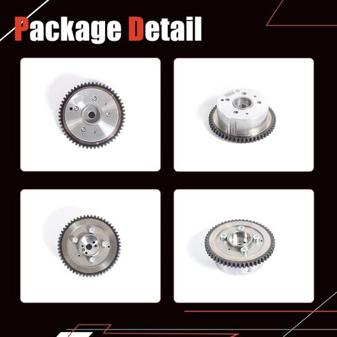 AUCERAMIC 2435025000 ضرس توقيت صمام متغير لمحرك السحب مناسب لشركة Hyundai 2010-2014 Genesis Coupe 2010-2012 Santa Fe، مع Kia 2010-2013 Forte 2006-2010 Optima 2.0L 2.4L 243502G600 in Kuwait