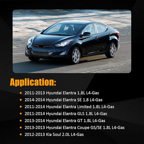 مجموعة سلسلة توقيت المحرك AUCERAMIC 24321-2E000 24420-2E000 مناسبة لـ 2011-2014 Hyundai Elantra 1.8L، 2013-2014 Elantra GT/Coupe، 2012-2013 Kia Soul 2.0L، رمز المحرك: NU in Saudi Arabia
