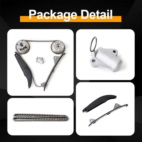 مجموعة سلسلة توقيت المحرك AUCERAMIC 24321-2E000 24420-2E000 مناسبة لـ 2011-2014 Hyundai Elantra 1.8L، 2013-2014 Elantra GT/Coupe، 2012-2013 Kia Soul 2.0L، رمز المحرك: NU in Saudi Arabia