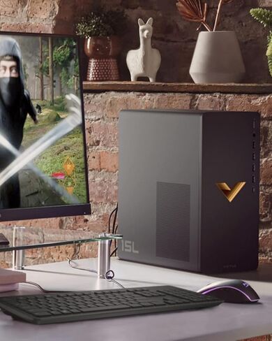 HP Victus 15L Gaming Desktop Computer, NVIDIA GeForce RTX 2060 Graphics, 12th Gen Intel Core Processor, 8 GB SDRAM, 512 GB SSD, Windows 11 Home OS, QuickDrop, Wi-Fi & Bluetooth (TG02-0020, 2022) in Saudi Arabia