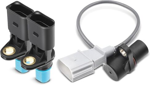 A-Premium 3-PC Engine Camshaft Crankshaft Position Sensors Compatible with Volkswagen Jetta 2006-2008, Passat 2006-2007, Golf, Eos, GTI & Audi A3, A4, A4 Quattro, TT Quattro, TTS Quattro, 2.0L in Saudi Arabia