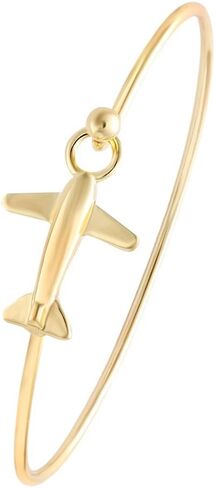 NOUMANDA Easy Open Gold Silver and Rose Gold Airplane Hook Bangle Cuff Jewelry in Saudi Arabia