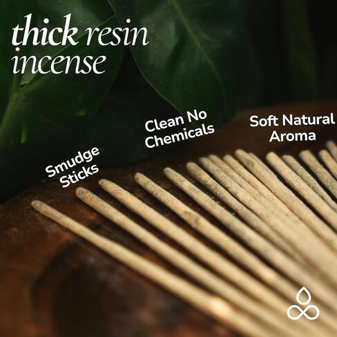 Organic Frankincense Resin Incense Sticks - (24+ Smudge Incense, 9 Inches) Thick Church Incense for Catholic Worship with Frankincense & Myrrh Resin (Loban Olibanum Incense) in Kuwait