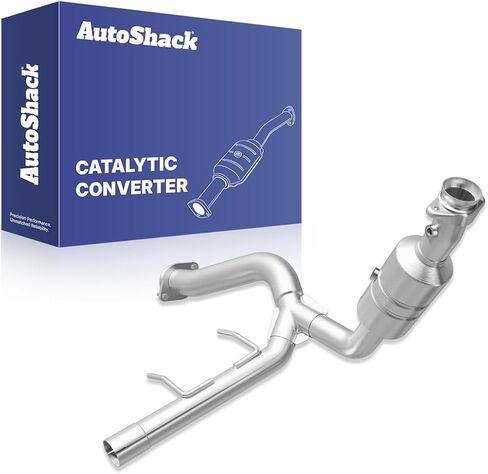 AutoShack Passenger Side Catalytic Converter Exhaust Pipe Direct Fit Replacement for 2009-2014 Ford F-150 Expedition 2009-2014 Lincoln Navigator 5.0L 5.4L V8 4WD AWD RWD (EPA Compliant) EMCC60569 in Saudi Arabia