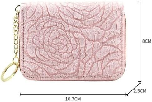 Women's Card Holder Large Capacity Multifunctional Coin Purse ID and Driver's License Anti-Demagnetization Card Case (Blue) in Saudi Arabia