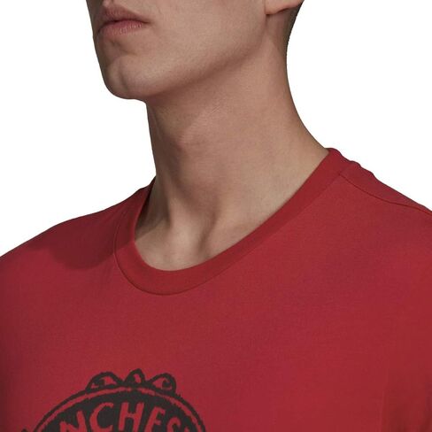 adidas Mens Manchester United DNA Graphic Tee in Saudi Arabia