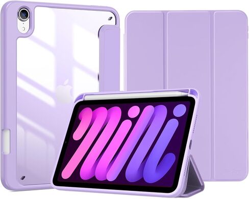 ProCase Smart Case for iPad Mini 6th Generation 8.3" 2021 Case with Pencil Holder, Smart Protective Cover for iPad Mini 8.3 Inch A2567 A2568 A2569 -Purple in Saudi Arabia