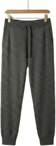 NPIA Certified 100% Undyed Cashmere Joggers Men | 2-Ply 16 Micron Organic Wool Lounge Pants | Natural Drawstring Sweatpants in Kuwait