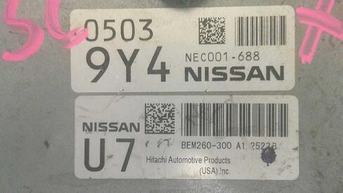 Engine ECM Control Module 2.0L MT 11-12 Compatible with Nissan SENTRA BEM260300A1 NEC002657 in Saudi Arabia