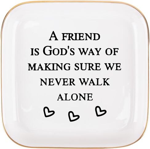 أفضل صديق هدايا عيد ميلاد للنساء صينية مجوهرات مسيحية، تخرج الصداقة للنساء أفضل صديق BFF عيد ميلاد مجوهرات حلية صينية طبق in Kuwait