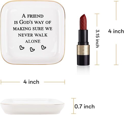 أفضل صديق هدايا عيد ميلاد للنساء صينية مجوهرات مسيحية، تخرج الصداقة للنساء أفضل صديق BFF عيد ميلاد مجوهرات حلية صينية طبق in Kuwait